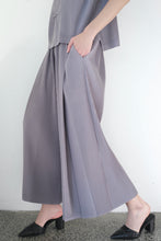 将图片加载到图库查看器,Premium Grey Tailored Wide-Leg Trouser