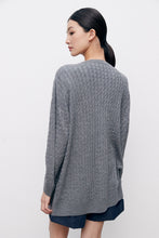 Charger l'image dans la galerie, Deluxe Mini Cable Merino Wool Knit Cardigan