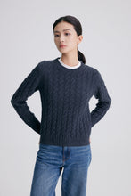 Cargar imagen en el visor de la galería, Sharon Cable Knit Premier Cashmere Silk Sweater