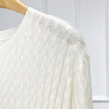 Charger l'image dans la galerie, Elegance Premier Merino Wool Cable Knit Dress