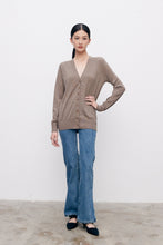 Cargar imagen en el visor de la galería, PAULA Wool V-Neck Long Sleeve Cardigan