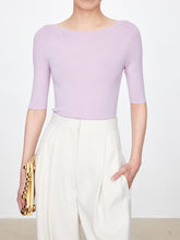 Load image into Gallery viewer, Carol Seamless Super Fine Merino Boat Neck Top