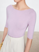 Load image into Gallery viewer, Carol Seamless Super Fine Merino Boat Neck Top
