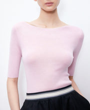 Load image into Gallery viewer, Carol Seamless Super Fine Merino Boat Neck Top