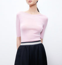 Load image into Gallery viewer, Carol Seamless Super Fine Merino Boat Neck Top