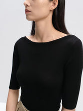 Load image into Gallery viewer, Carol Seamless Super Fine Merino Boat Neck Top
