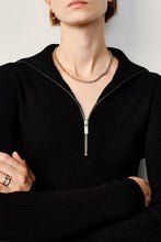 Load image into Gallery viewer, Felix Merino Wool Zip-Up Knit Long Sleeve