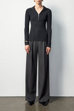 Load image into Gallery viewer, Felix Merino Wool Zip-Up Knit Long Sleeve