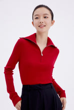 Load image into Gallery viewer, Felix Merino Wool Zip-Up Knit Long Sleeve