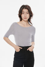 Load image into Gallery viewer, Carol Seamless Super Fine Merino Boat Neck Top