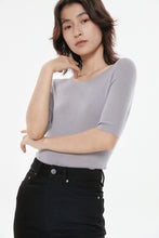 Load image into Gallery viewer, Carol Seamless Super Fine Merino Boat Neck Top