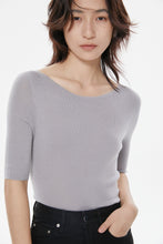 Load image into Gallery viewer, Carol Seamless Super Fine Merino Boat Neck Top