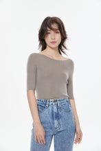 Load image into Gallery viewer, Carol Seamless Super Fine Merino Boat Neck Top