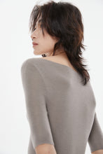 Load image into Gallery viewer, Carol Seamless Super Fine Merino Boat Neck Top