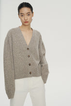 Cargar imagen en el visor de la galería, Melange Premier Merino Wool Open Cardigan