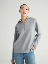 画像をギャラリービューアに読み込む, ÀIMAI Zip-neck High-density Wool Sweater