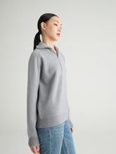 画像をギャラリービューアに読み込む, ÀIMAI Zip-neck High-density Wool Sweater
