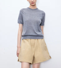 将图片加载到图库查看器,Maya Seamless Wool Knit Short Sleeve