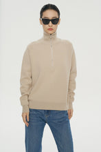 画像をギャラリービューアに読み込む, ÀIMAI Zip-neck High-density Wool Sweater