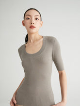 将图片加载到图库查看器,Eva Merino U-neck Top