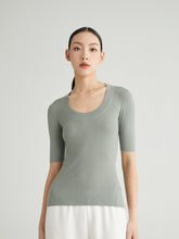 将图片加载到图库查看器,Eva Merino U-neck Top