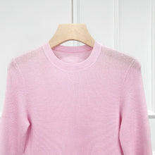 Cargar imagen en el visor de la galería, Taylor Seamless Superfine Merino Crew Neck Short Sleeves