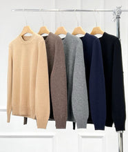 Cargar imagen en el visor de la galería, Rad Premier Cashmere Merino Wool Round Neck Sweater