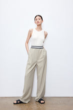 将图片加载到图库查看器,Garcon Simple Drape Belt Wide Leg Pants