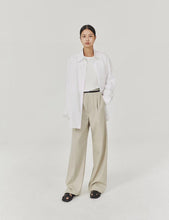 将图片加载到图库查看器,Garcon Simple Drape Belt Wide Leg Pants