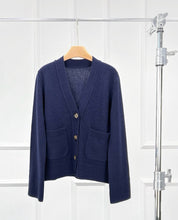Load image into Gallery viewer, Jewel Premier Cashmere Merino Wool Cardigan