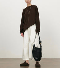 Load image into Gallery viewer, ANDREA Acetate Wool Round Neck Long Sleeve T-shirt