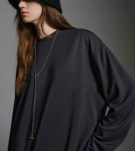 Load image into Gallery viewer, ANDREA Acetate Wool Round Neck Long Sleeve T-shirt