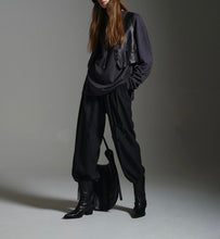 Load image into Gallery viewer, ANDREA Acetate Wool Round Neck Long Sleeve T-shirt