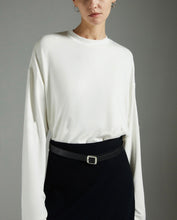 Load image into Gallery viewer, ANDREA Acetate Wool Round Neck Long Sleeve T-shirt