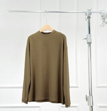 Load image into Gallery viewer, ANDREA Acetate Wool Round Neck Long Sleeve T-shirt