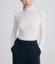 将图片加载到图库查看器,NARANO Wool Waffle Knit Turtleneck