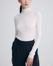 将图片加载到图库查看器,NARANO Wool Waffle Knit Turtleneck