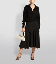 将图片加载到图库查看器,Jo V Neck Vintage Polo Cashmere Sweater