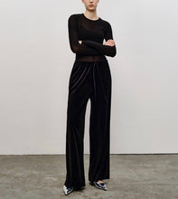 Load image into Gallery viewer, Jolie Velvet Wide-Leg Pants