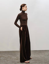 Load image into Gallery viewer, Jolie Velvet Wide-Leg Pants