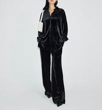 Load image into Gallery viewer, Jolie Velvet Wide-Leg Pants