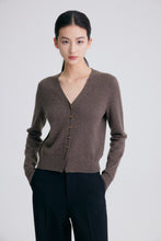 将图片加载到图库查看器,New Zealand Red Deer Cashmere Knit Cardigan