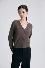 将图片加载到图库查看器,New Zealand Red Deer Cashmere Knit Cardigan