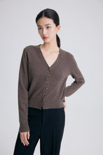 将图片加载到图库查看器,New Zealand Red Deer Cashmere Knit Cardigan
