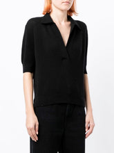 将图片加载到图库查看器,Jo Premier Cashmere Polo Neck Short Sleeve Sweater