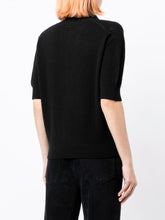 将图片加载到图库查看器,Jo Premier Cashmere Polo Neck Short Sleeve Sweater