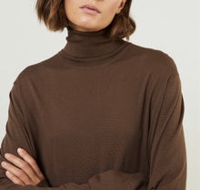 将图片加载到图库查看器,ELAM Turtleneck Long Sleeves Super Fine Merino Sweater