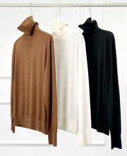 将图片加载到图库查看器,ELAM Turtleneck Long Sleeves Super Fine Merino Sweater