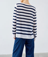 将图片加载到图库查看器,ÀIMAI JPG Classic Vitage Strip Merino Sweater