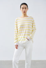 将图片加载到图库查看器,ÀIMAI JPG Classic Vitage Strip Merino Sweater